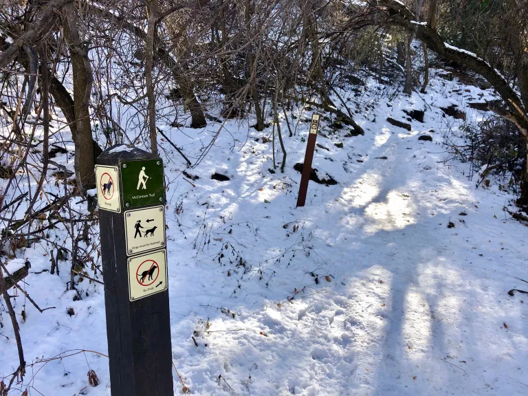 McClintock Lower Trail sign