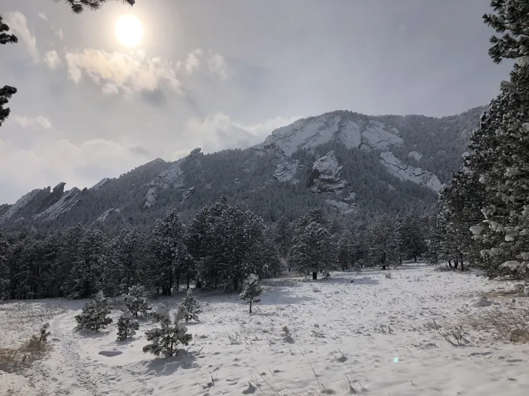 Mesa Trail view in winter