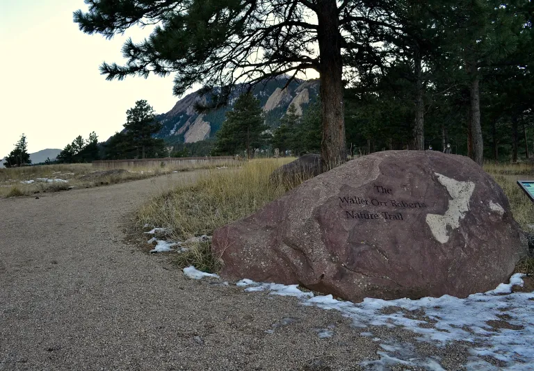 Beginning of trail at NCAR