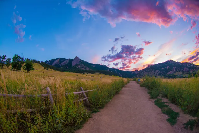 Chautauqua Trail sunset