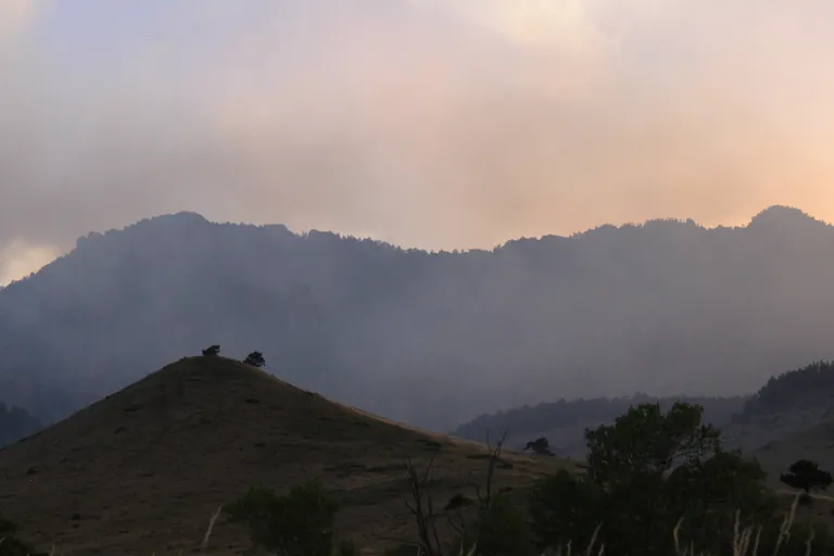 NCAR-Bear Canyon smoky sunset