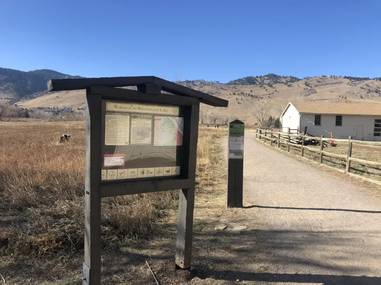 Regulation Board at Wonderland Lake Trailhead