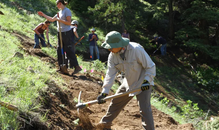 Volunteers on National Trails Day
