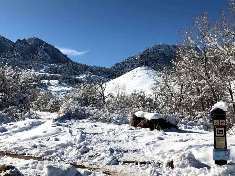 NCAR - Bear Canyon Trail in winter