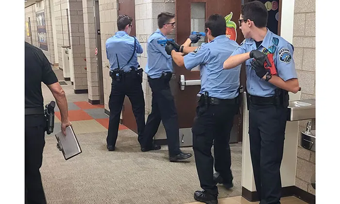 Boulder Police Cadet Program training