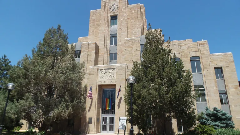 Boulder County Courthouse Pride Flag