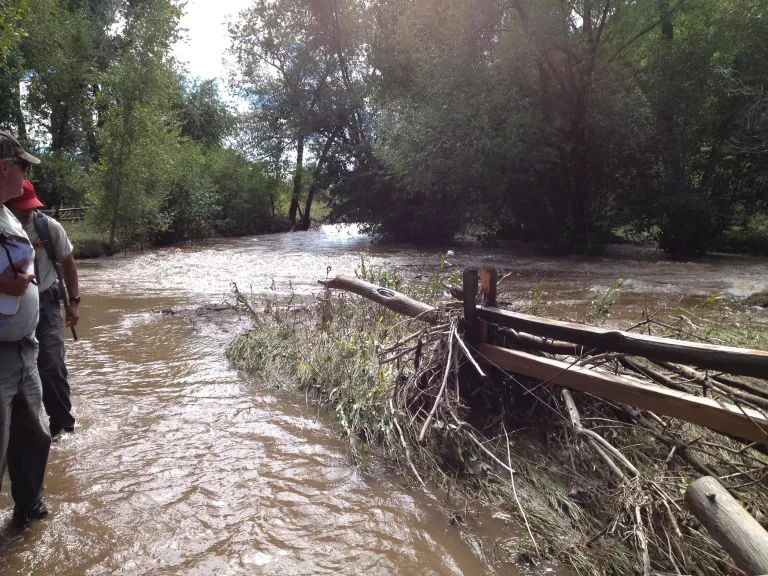 Flooded road