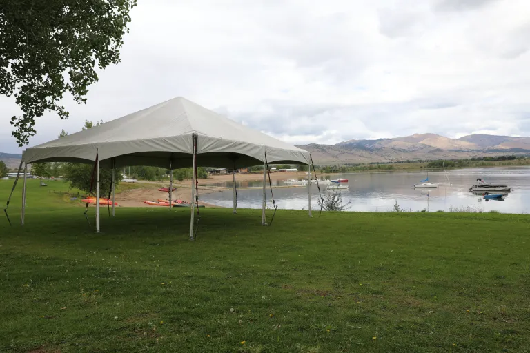 Sunset picnic site at the Boulder Reservoir