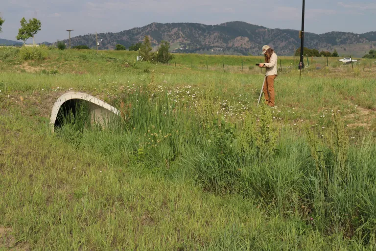 Stormwater inspector at Alexa Diagonal Crossing