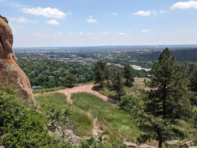 View toward Boulder from Red Rocks Spur Trail
