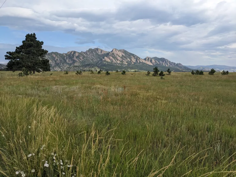 View of The Flatirons from Flatirons Vista North