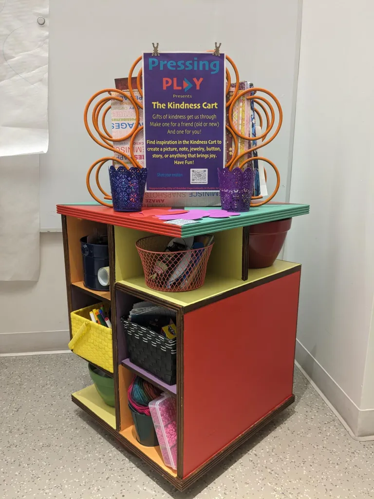 Photo of the Kindness Cart art piece