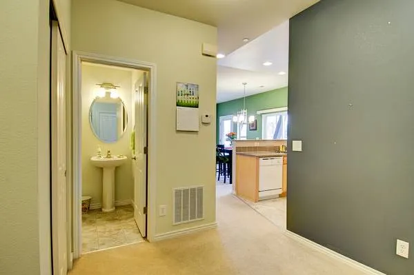 Room view with bathroom