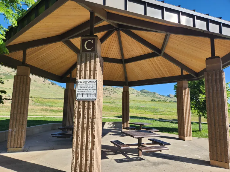 Shelter C at Foothills Community Park - front view
