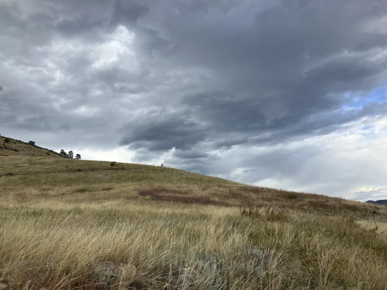 View of grasslands along the new North Sky Trail