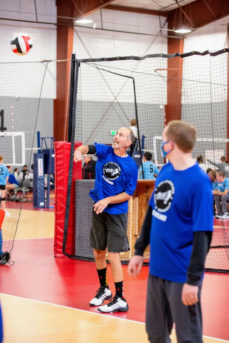 Volleyball with EXPAND participants and volunteers