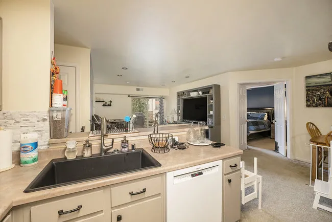 2510 Taft Unit 305 open kitchen countertops view of dishwasher