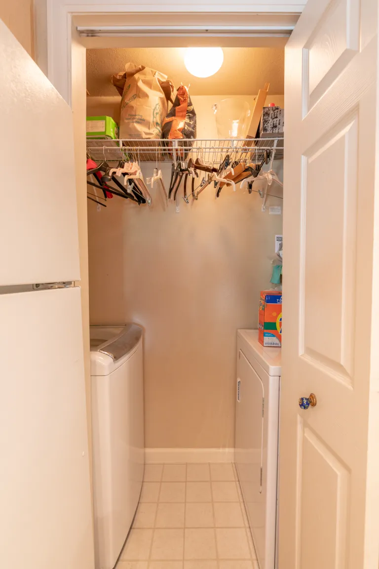 Washer and dryer closet
