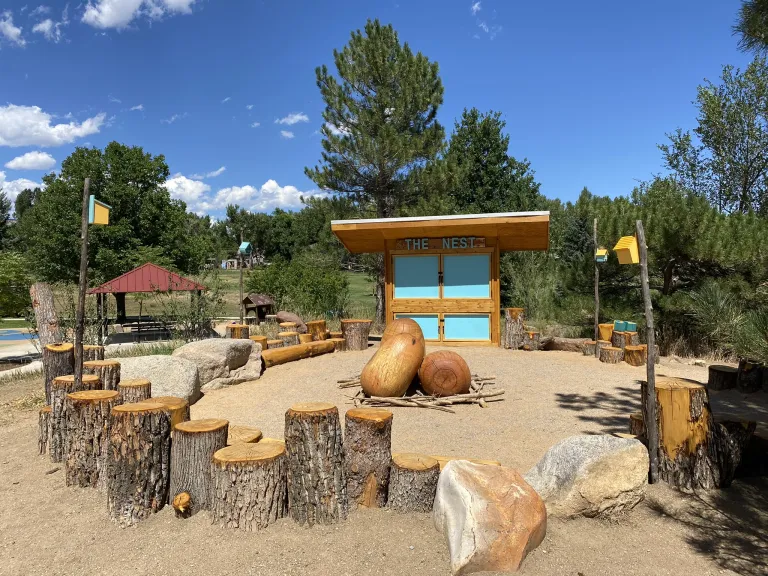 The completed outdoor classroom.