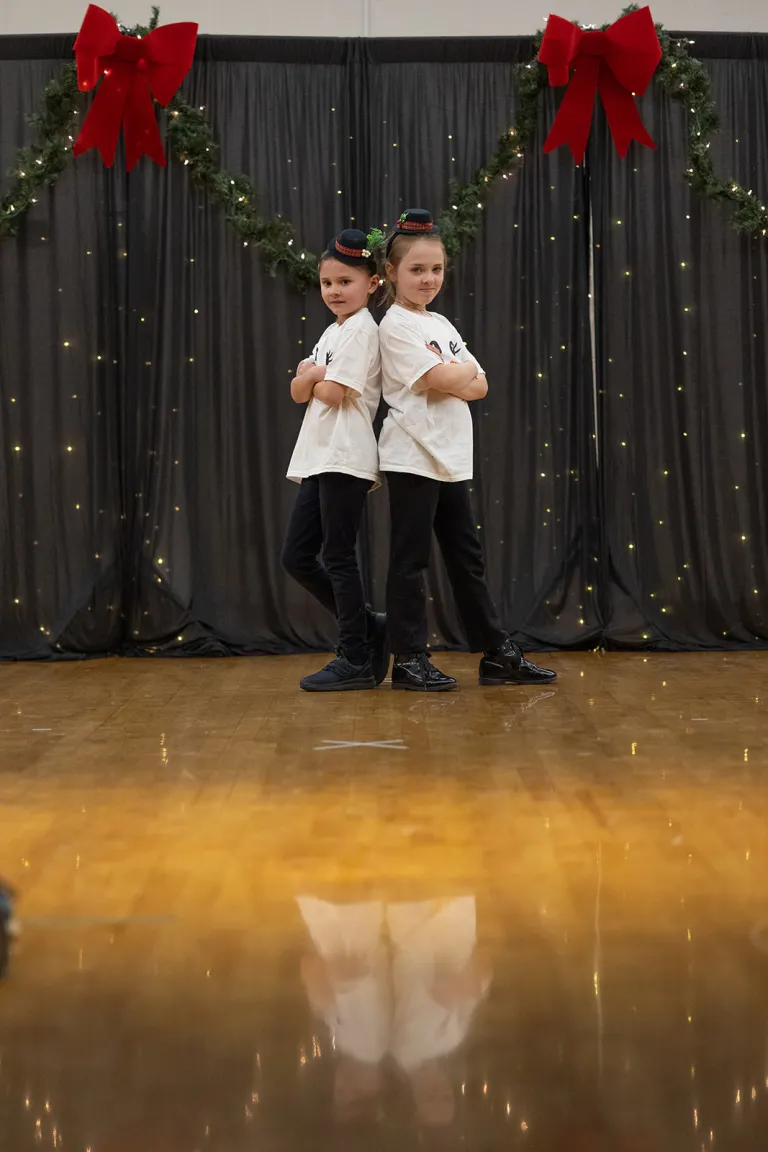 Winter Dance Concert performers back-to-back