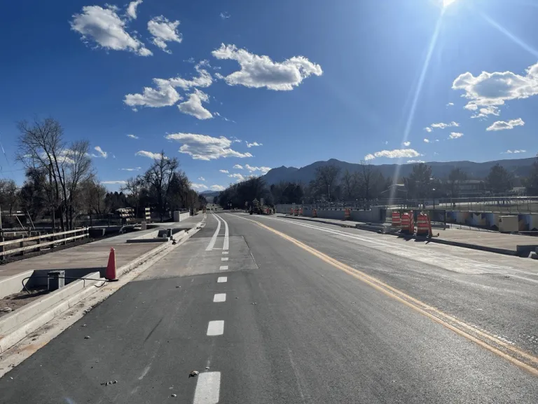 19th Street pavement and buffered bike lane