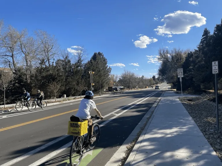 people biking on 19th street bike lanes