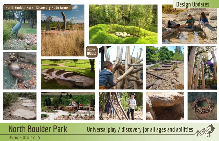 Examples of universal play and discovery for all ages and disabilities.
