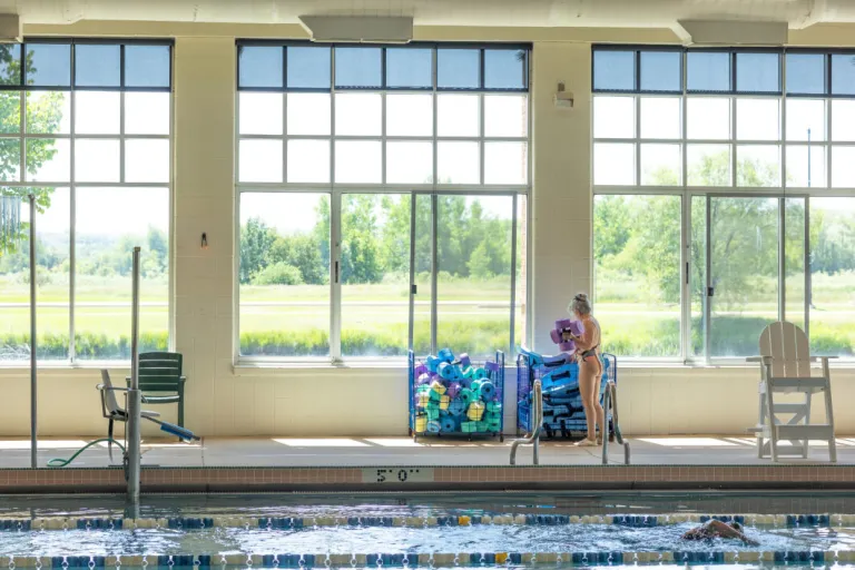 Indoor pool at recreation center
