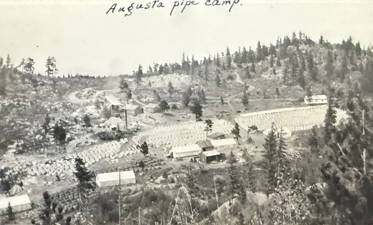 Undated, the Augusta Pipe Camp.