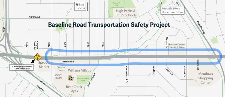 baseline road project map; link in caption to long description