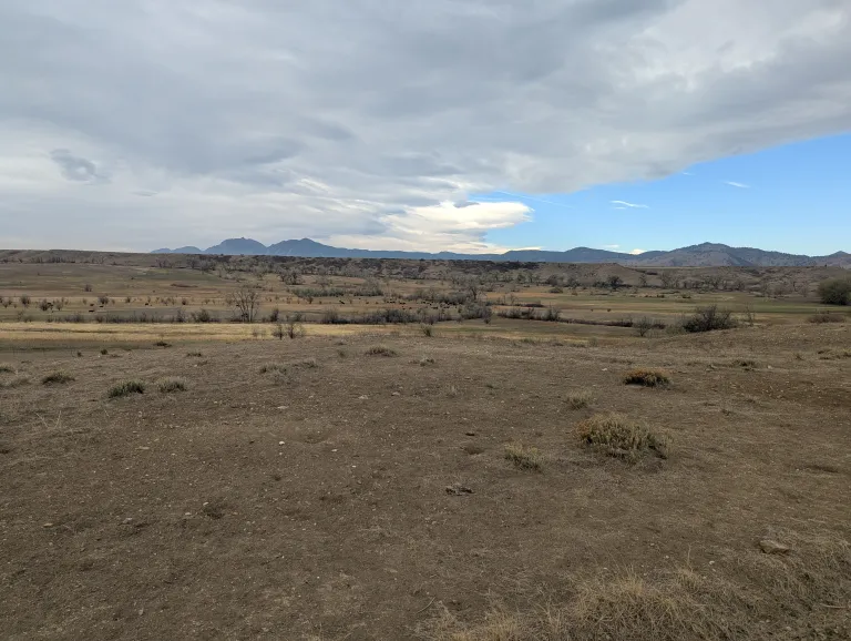 Looking south from Eagle Trail under cloudy skies