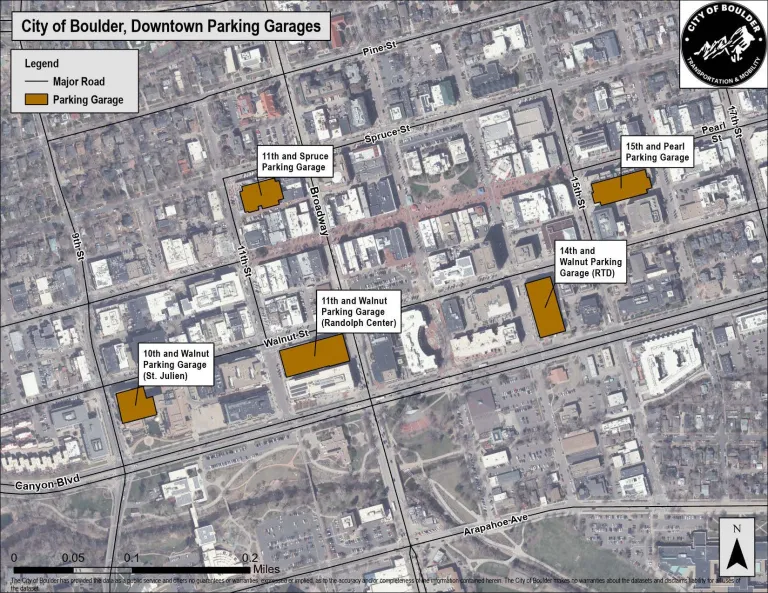 downtown parking garage map 