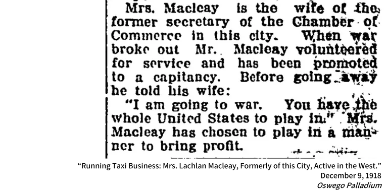 Paterson Six newspaper clipping. 