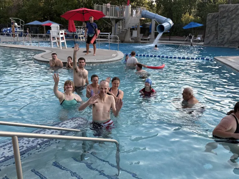 EXPAND participants swim at Scott Carpenter Pool