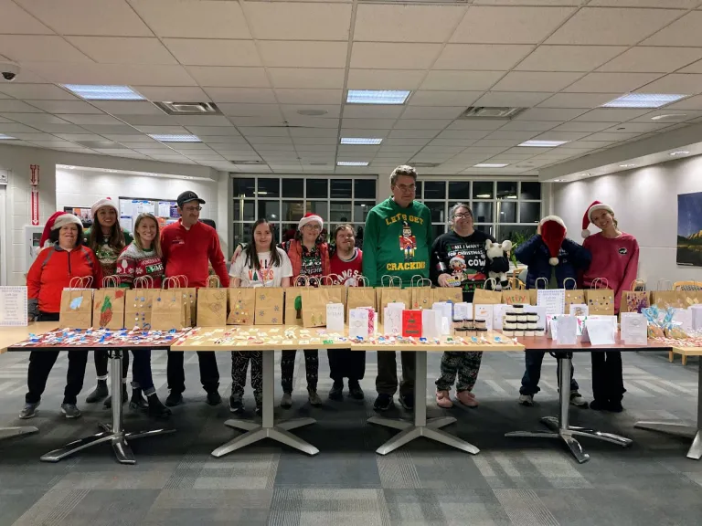 EXPAND participants sell homemade crafts at Winterfest