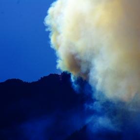 Forest fire near Boulder CO