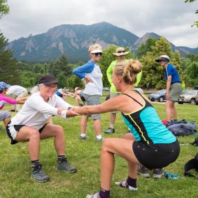 Boulder Caminatas 2018 estiramientos