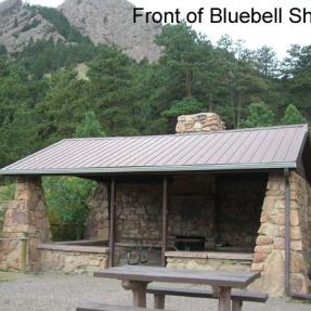 Front of Bluebell Shelter