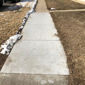 New sidewalk