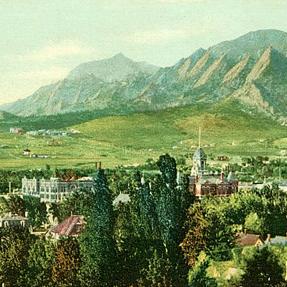 Colorized photo of Boulder 1902