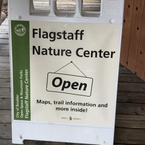 Sign at the Flagstaff Nature Center