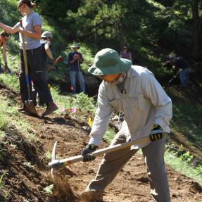 Volunteers on National Trails Day