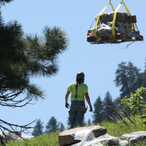 OSMP Helicopter Work on Anemeone Hill