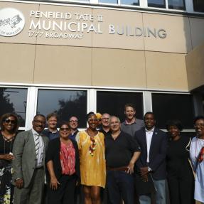 City honors former Mayor Penfield Tate II by renaming municipal building after him 