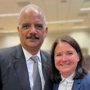 Chief Maris Herold and former Attorney General Eric Holder