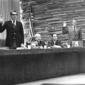 City Council swearing-in ceremony 1971