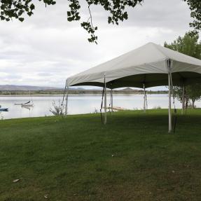 Sunset picnic site at the Boulder Reservoir