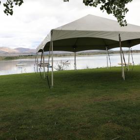 Sunset picnic site at the Boulder Reservoir