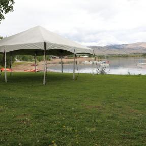 Sunset picnic site at the Boulder Reservoir