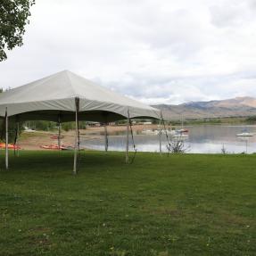 Sunset picnic site at the Boulder Reservoir